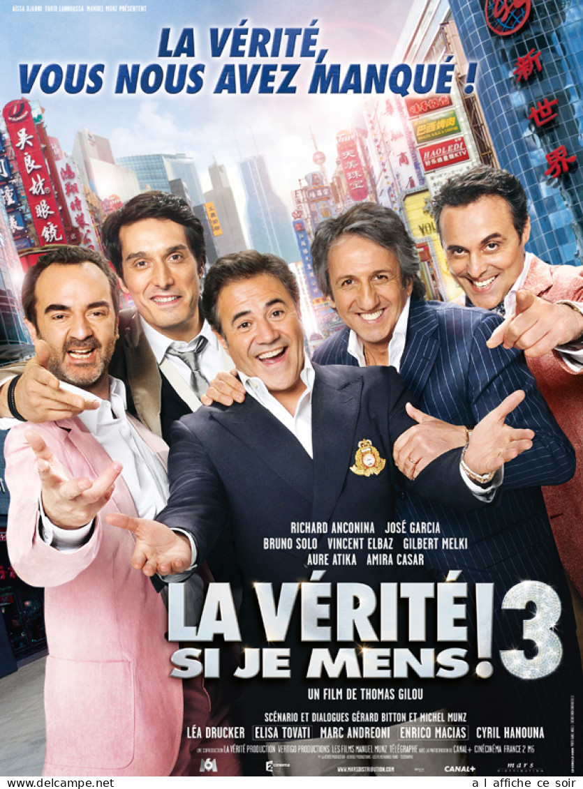 Affiche Cinéma Orginale Film LA VÉRITÉ SI JE MENS 3 120x160cm - Posters