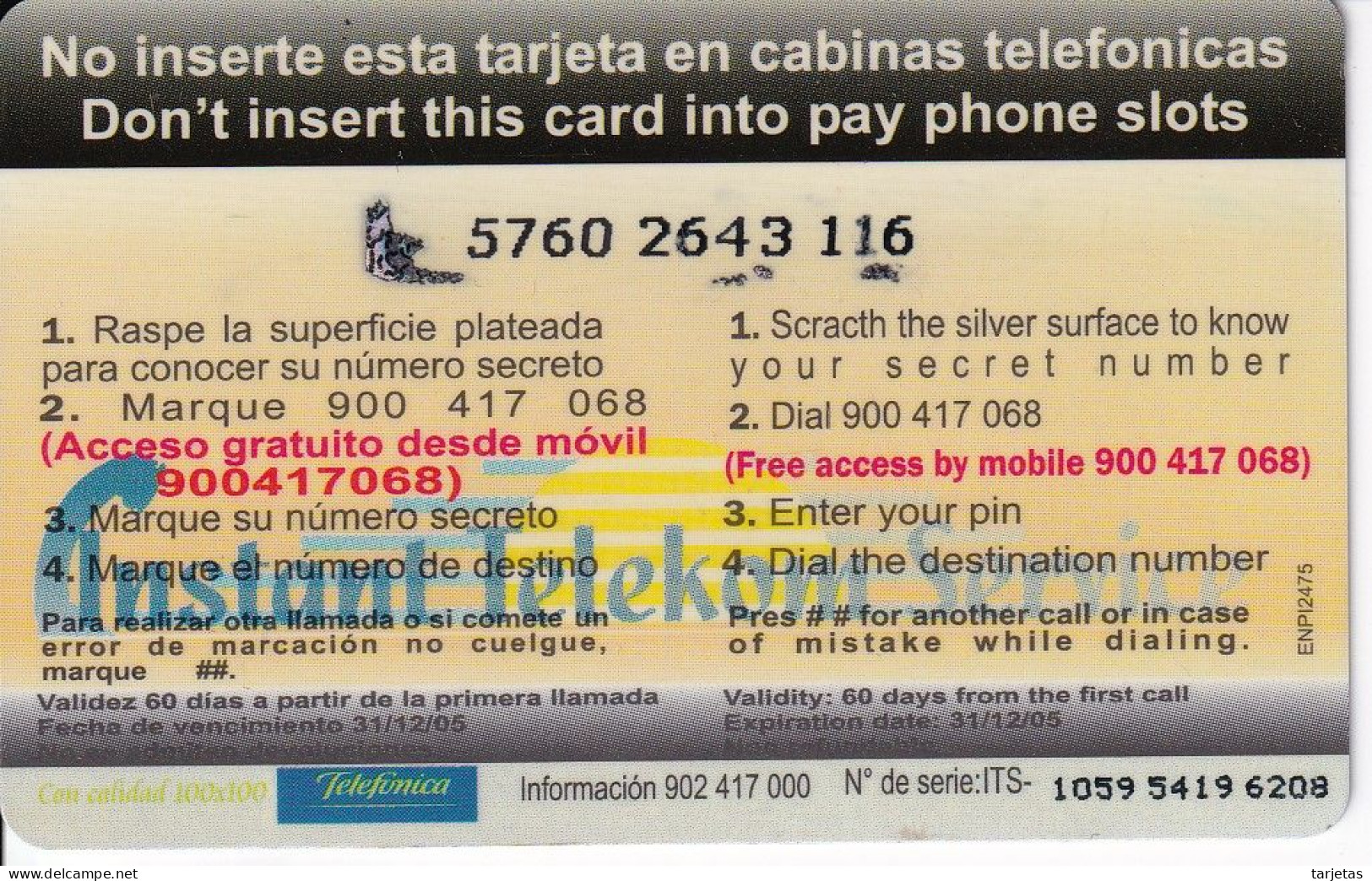 TARJETA DE ESPAÑA DE TELEFONICA DE ACTIVA 100X100 - Telefonica