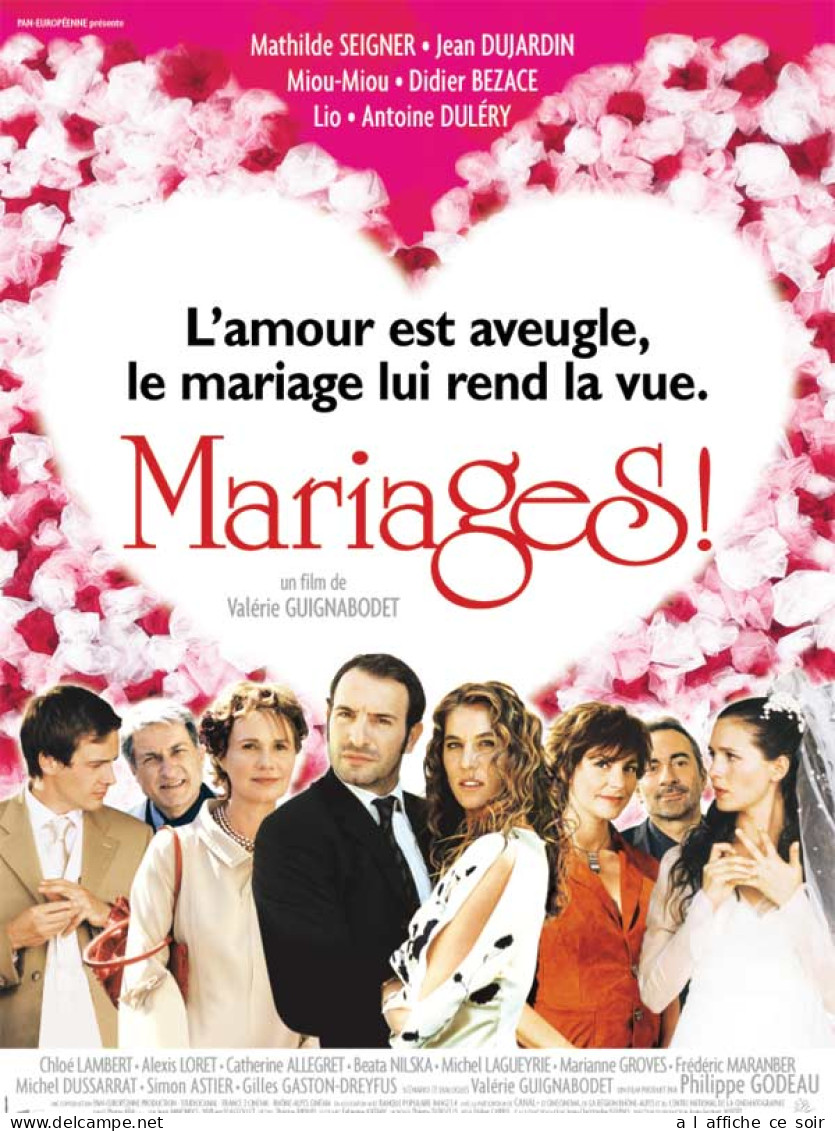 Affiche Cinéma Orginale Film MARIAGES 40x60cm - Affiches & Posters