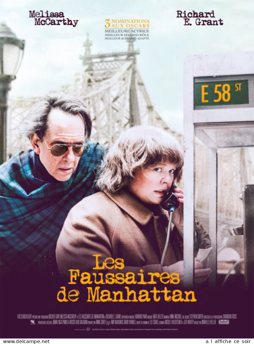 Affiche Cinéma Orginale Film LES FAUSSAIRES DE MANHATTAN 40x60cm - Affiches & Posters