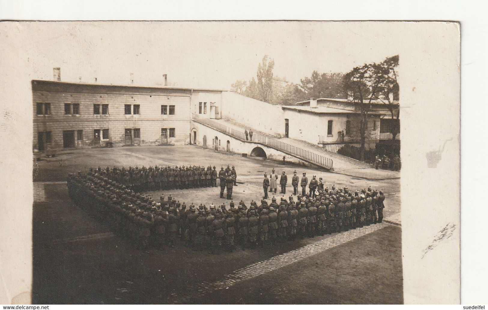 Odendorf Oder Oderdorf, Kaserne, Solaten Mit Pickelhauben ,Foto Peter Welter - To Identify