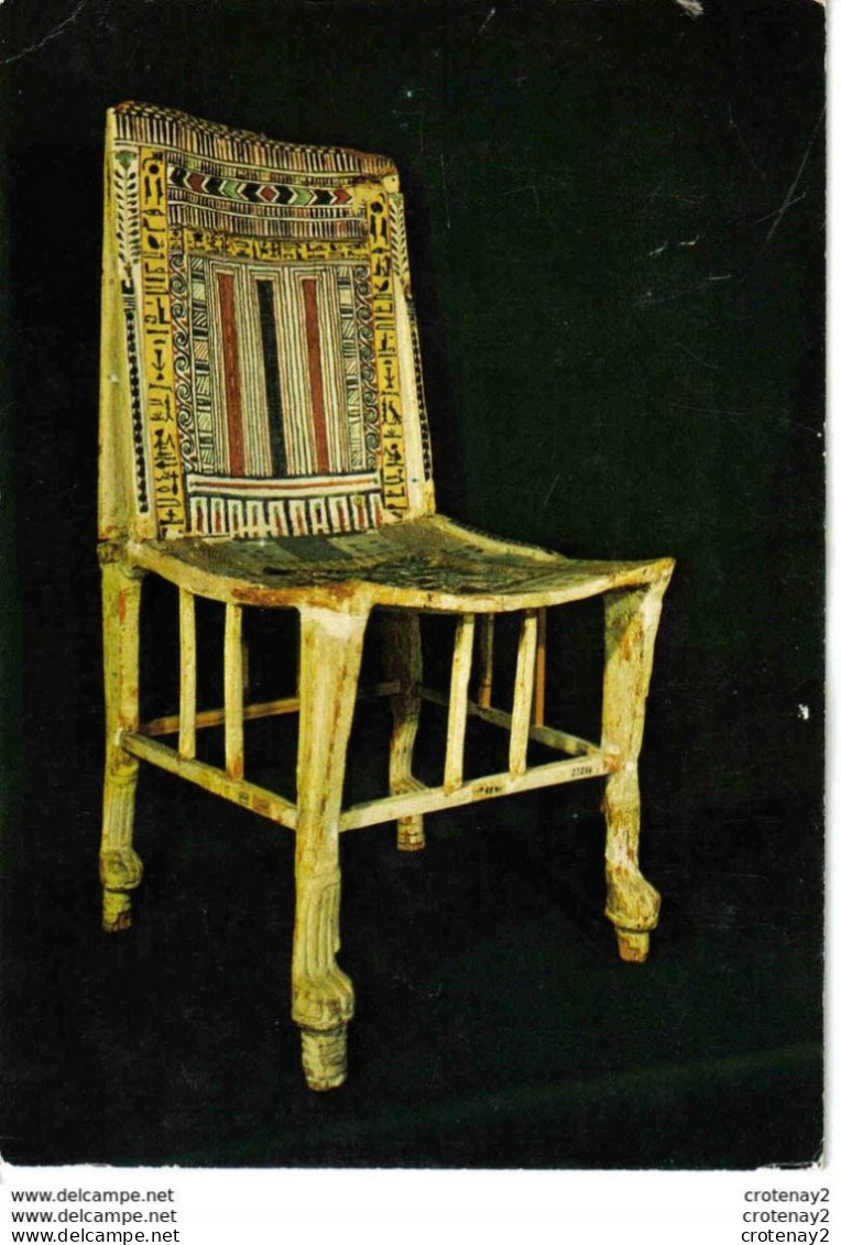 75 PARIS Grand Palais Expo Ramsès Le Grand Oct 1976 Chaise De La Tombe De Sennedjem Du Musée Du Caire VOIR DOS - Le Caire