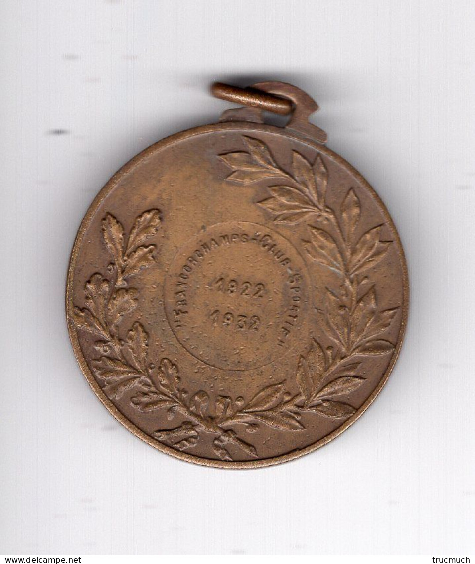 Médaille - FRANCORCHAMPS "Club Sportif"  1922 - 1932 - Andere & Zonder Classificatie