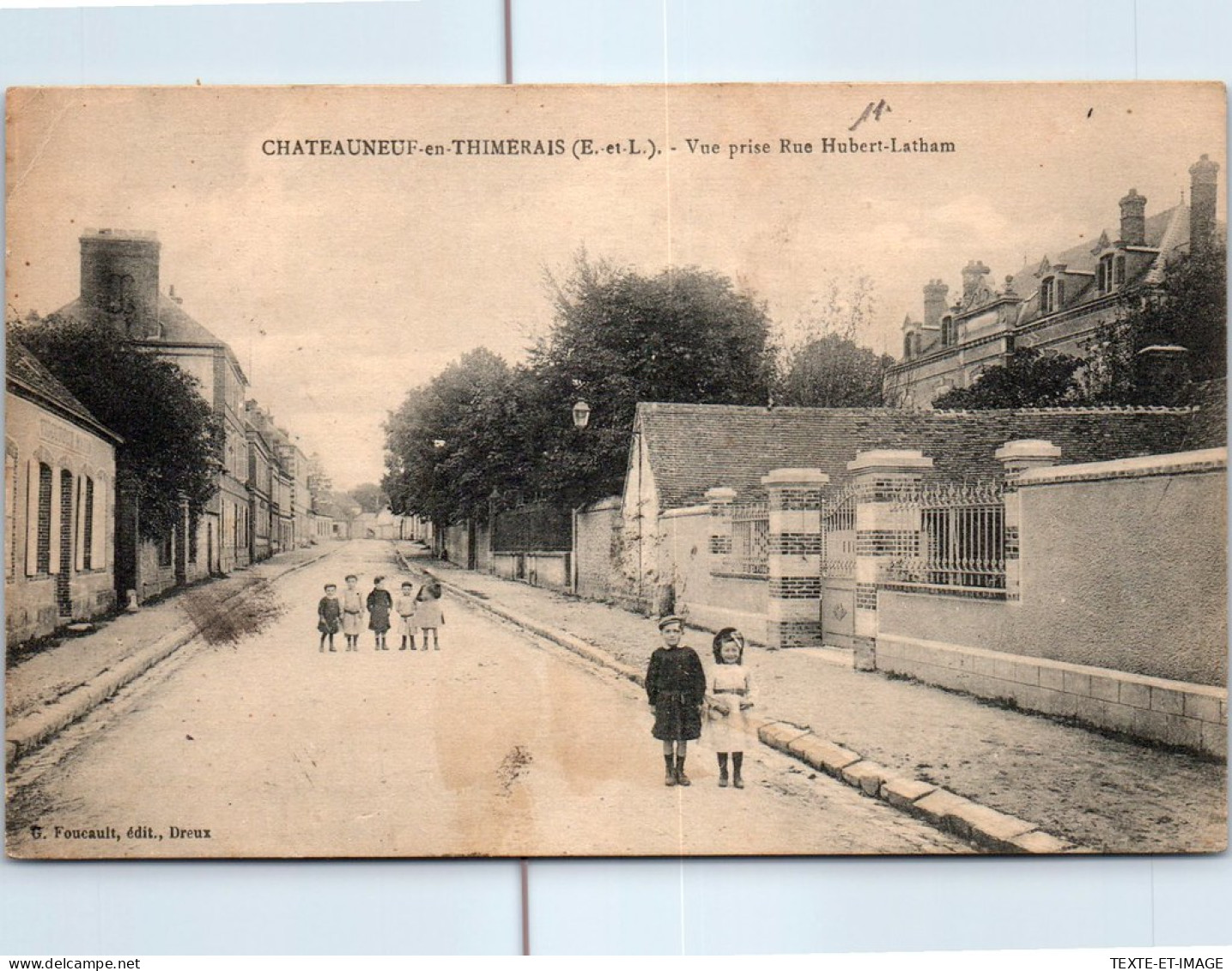 28 CHATEAUNEUF EN THIMERAIS - Vue Prise Rue Hubert Latham  - Châteauneuf