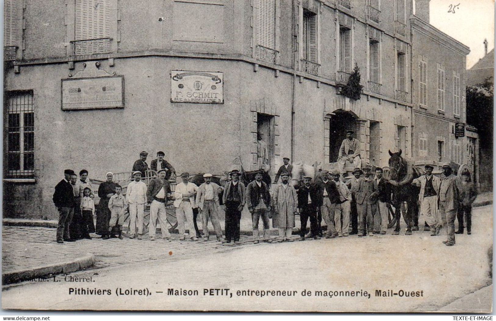 45 PITHIVIERS - Maison PETIT, Entrepreneur De Maconnerie, Mail Ouest  - Pithiviers