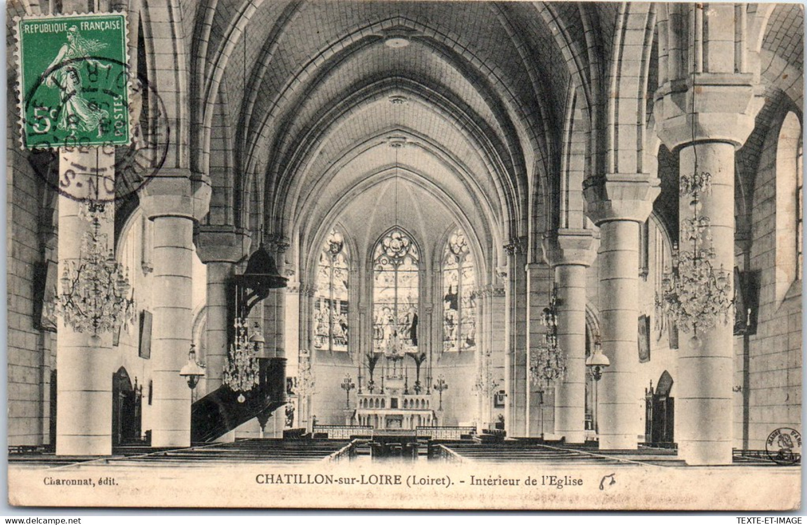 45 CHATILLON SUR LOIRE - Vue De L'interieur De L'eglise. - Chatillon Sur Loire