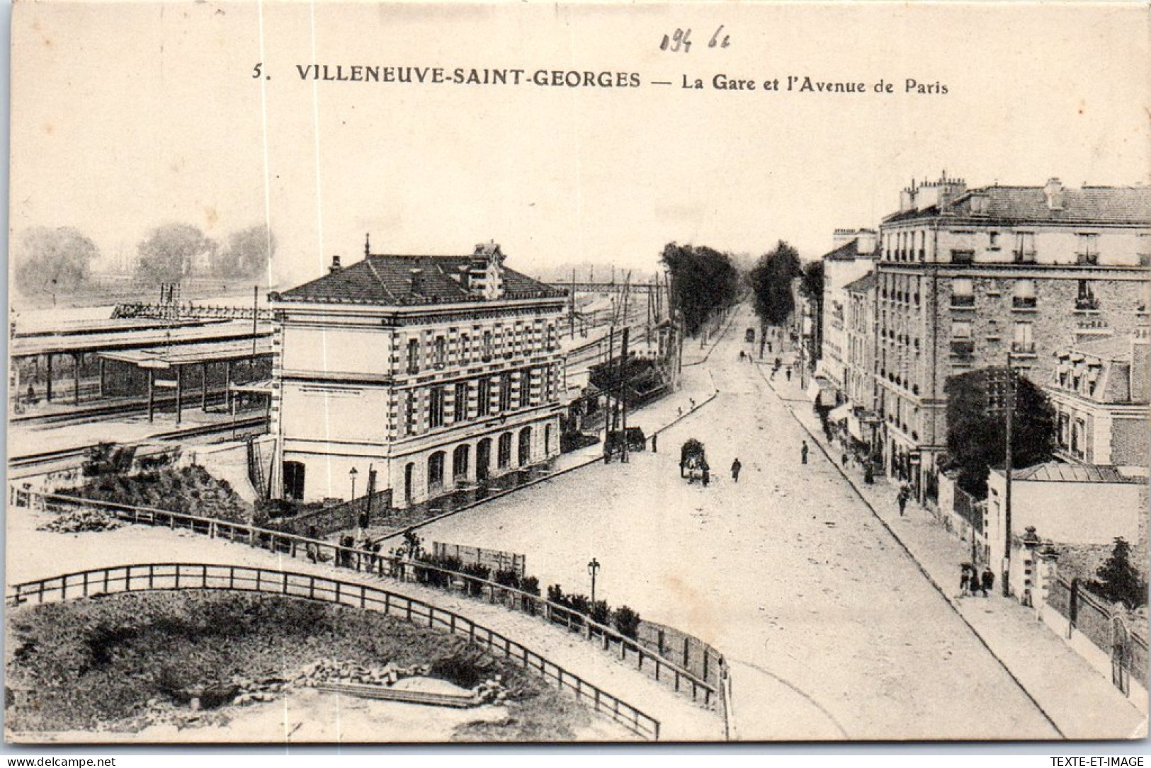 94 VILLENEUVE SAINT GEORGES - La Gare Et L'avenue De Paris  - Villeneuve Saint Georges