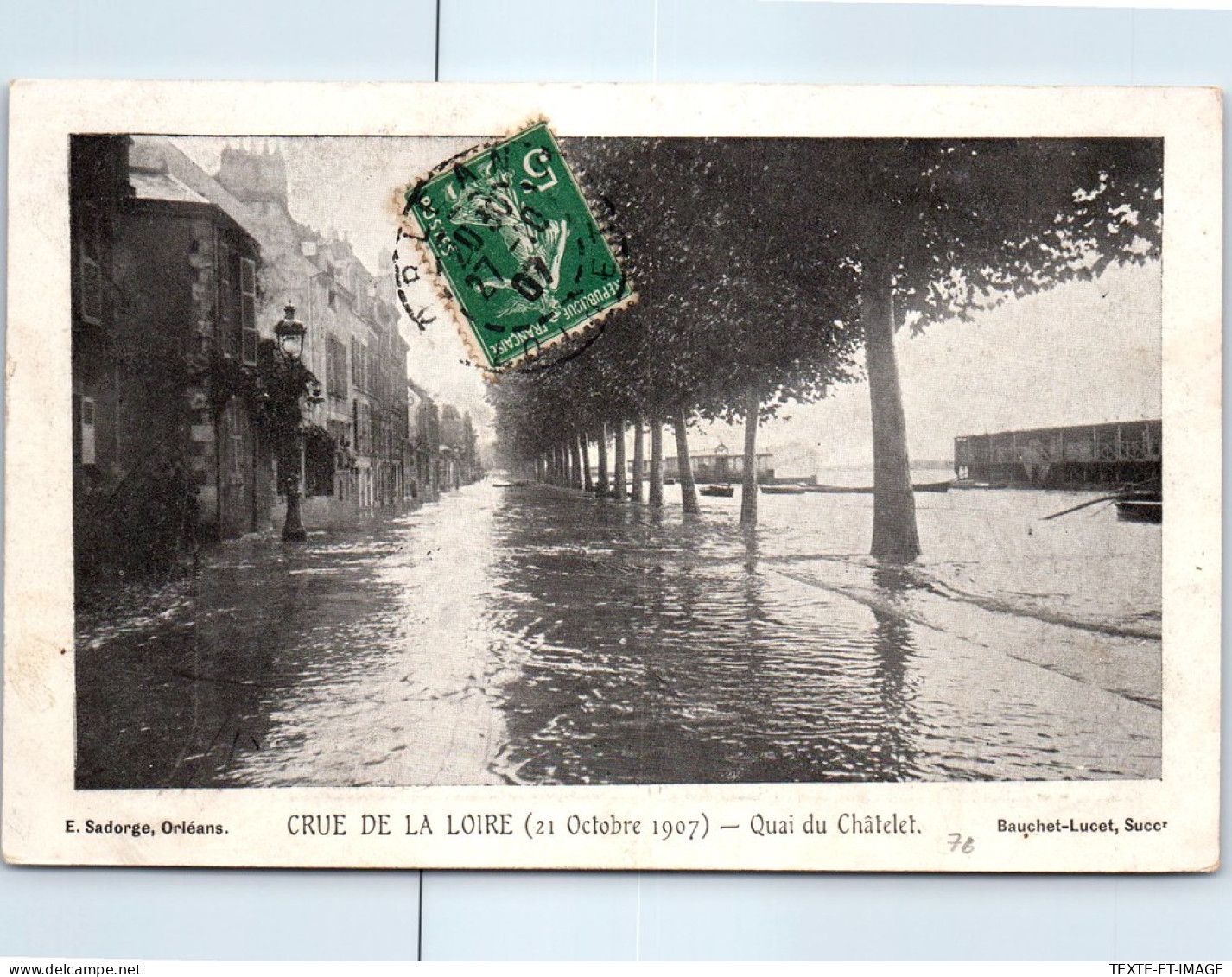 45 ORLEANS -- Quai Du Chatelet, Le 21 Octobre 1907. - Orleans