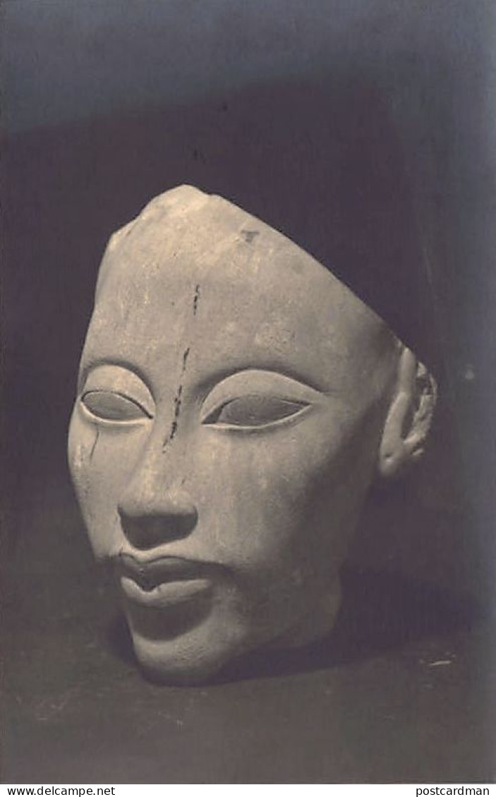 Egypt - CAIRO - The Museum Of Egyptian Antiquities - Granulated Pink Limestone Head - REAL PHOTO Publ. Photo Studio Kero - Museen