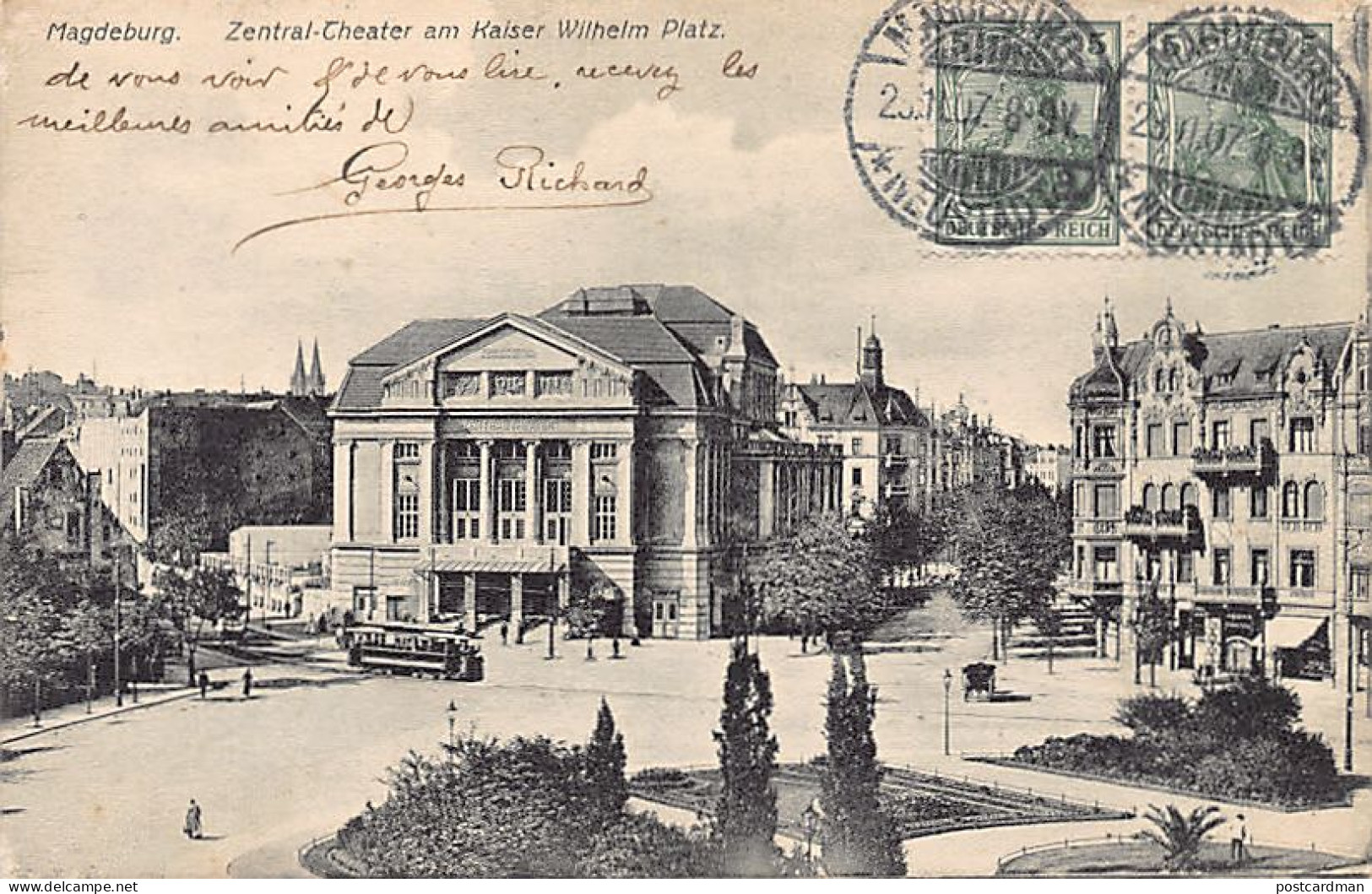 Deutschland - MAGDEBURG - Zentral-Theater Am Kaiser Wilhelm Platz - Maagdenburg