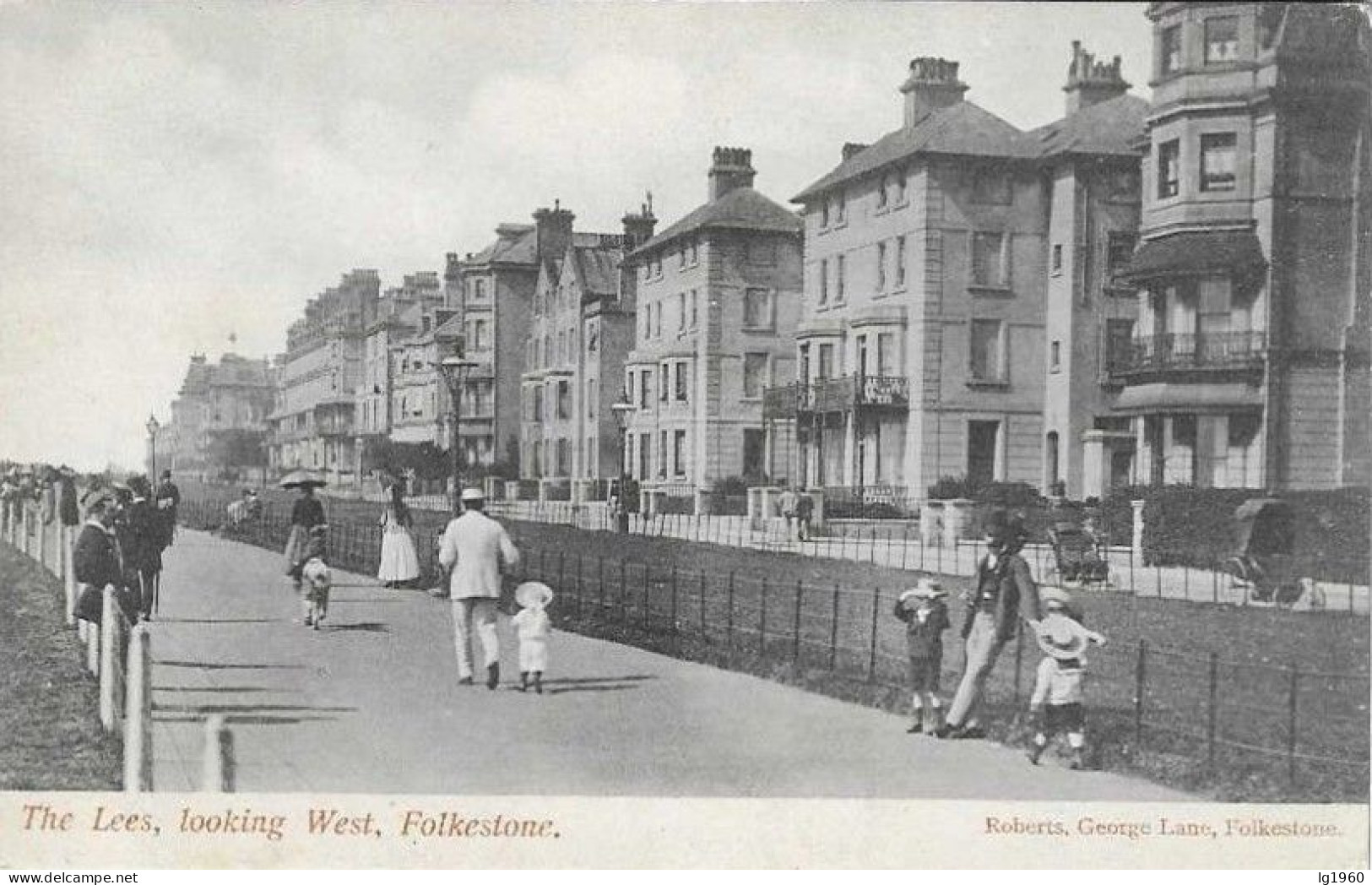 Folkestone - The Lees, Looking West - Folkestone