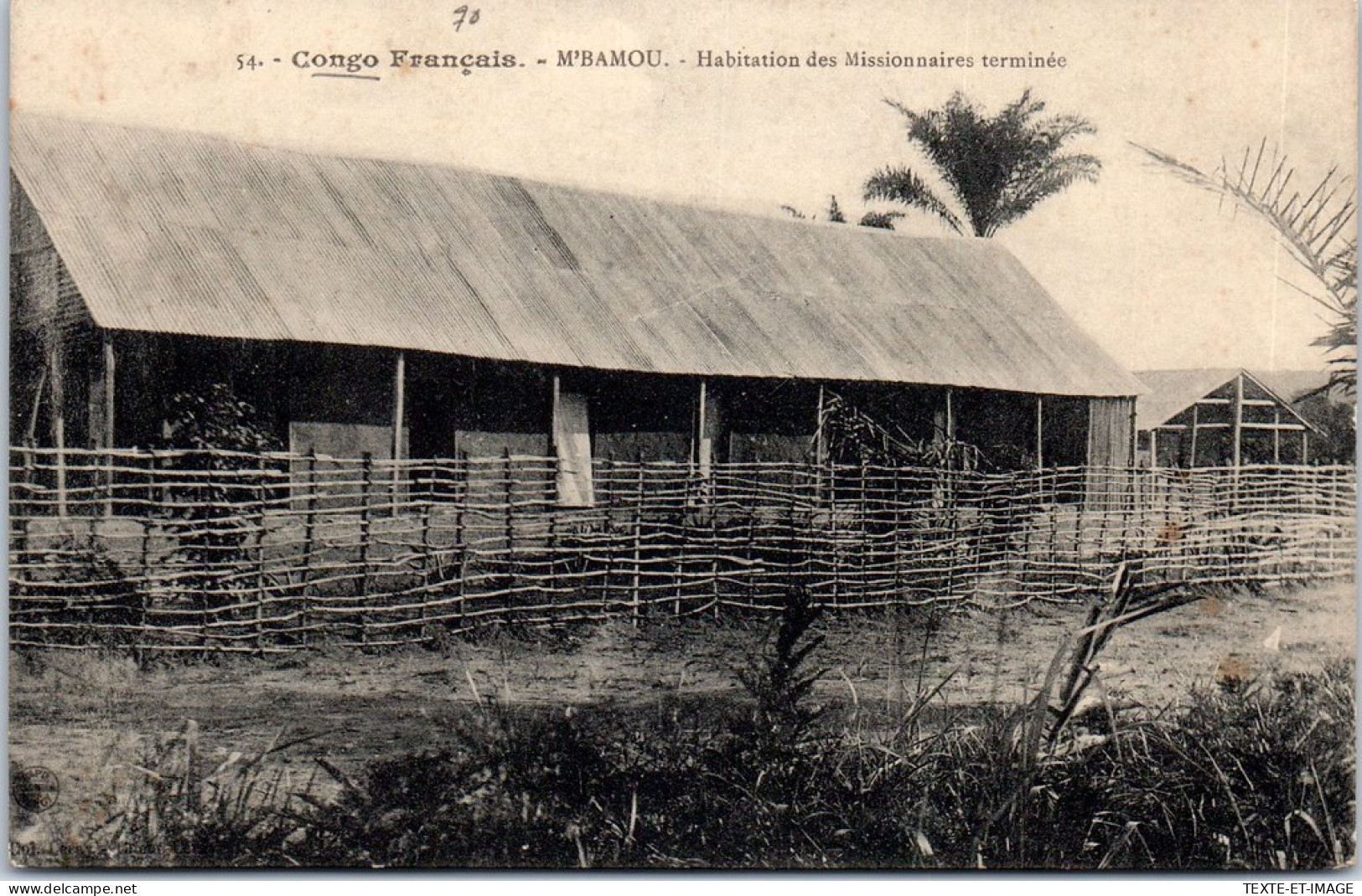 AFRIQUE - CONGO - M'BAMOU - Habitation Des Missionnaires - Unclassified