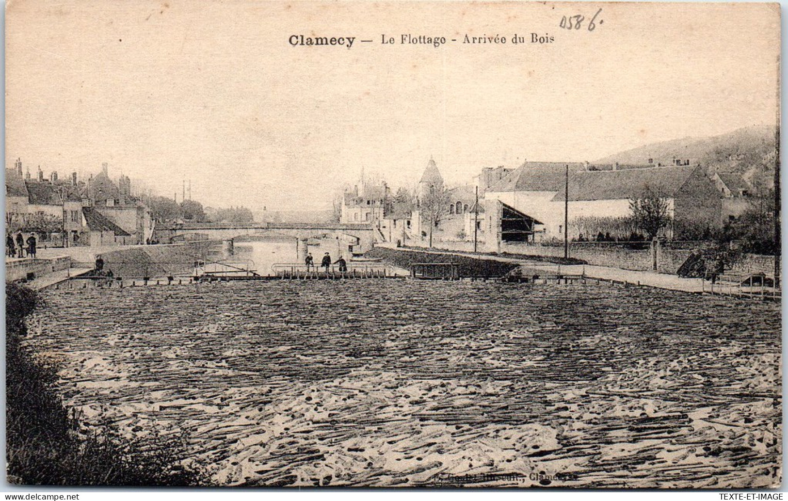 58 CLAMECY - Le Flottage, Arrivee Du Bois  - Clamecy