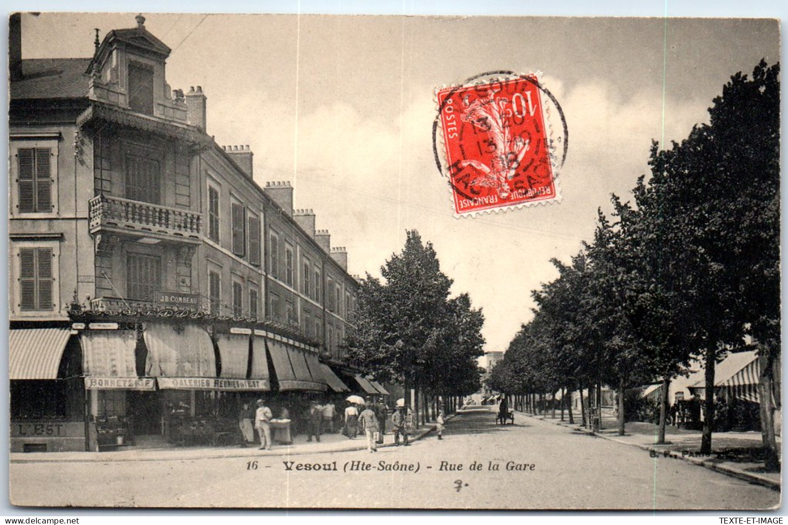 70 VESOUL - Vue Generale De Ma Rue De La Gare. - Vesoul
