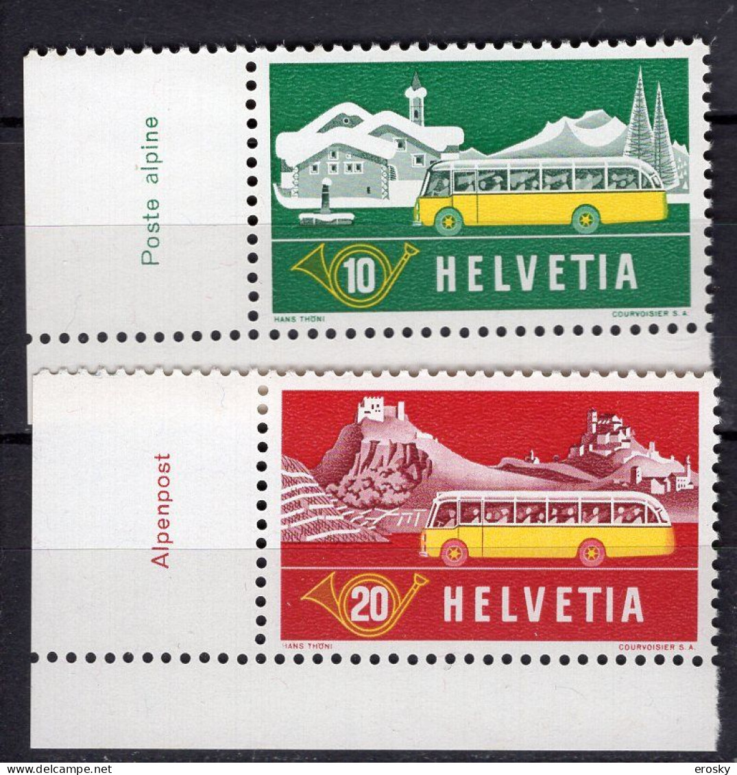 T3420 - SUISSE SWITZERLAND Yv N°537/38 ** Transport - Unused Stamps