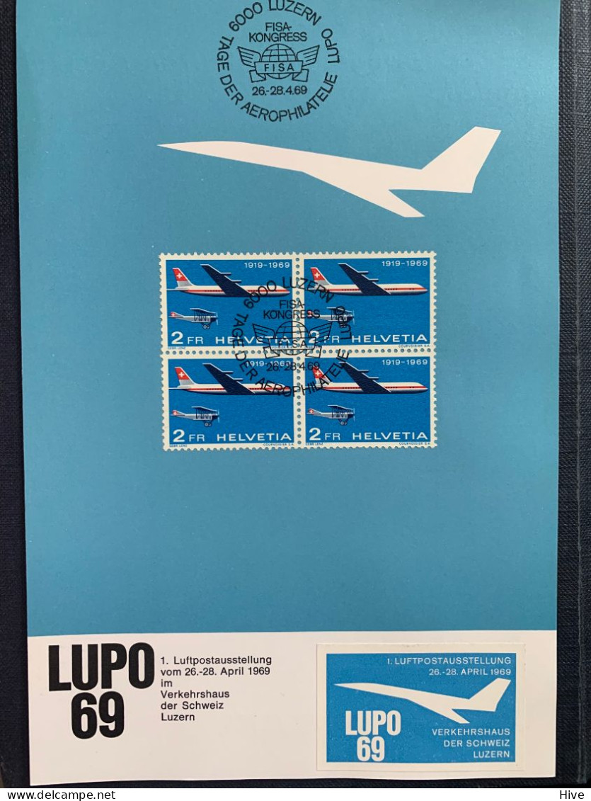 Switzerland 1969 Airmail LUPO - Other & Unclassified