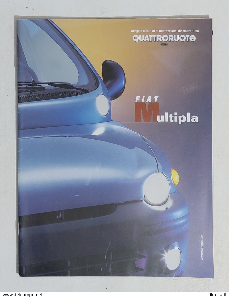 69885 Depliant Auto Quattroruote - FIAT Multipla - 1998 - Auto's