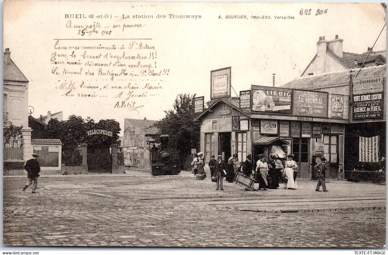 92 RUEIL - La Station Des Tramways.  - Rueil Malmaison