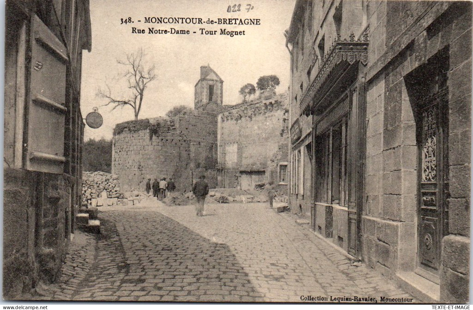 22 MONCONTOUR DE BRETAGNE - Rue Notre Dame Tour Mognet - Moncontour