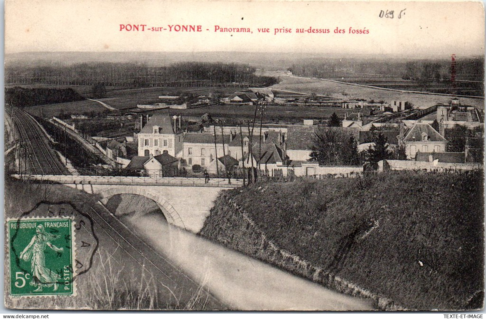 89 PONT SUR YONNE - Panorama, Vue Prise Au Dessus Des Fosses - Pont Sur Yonne