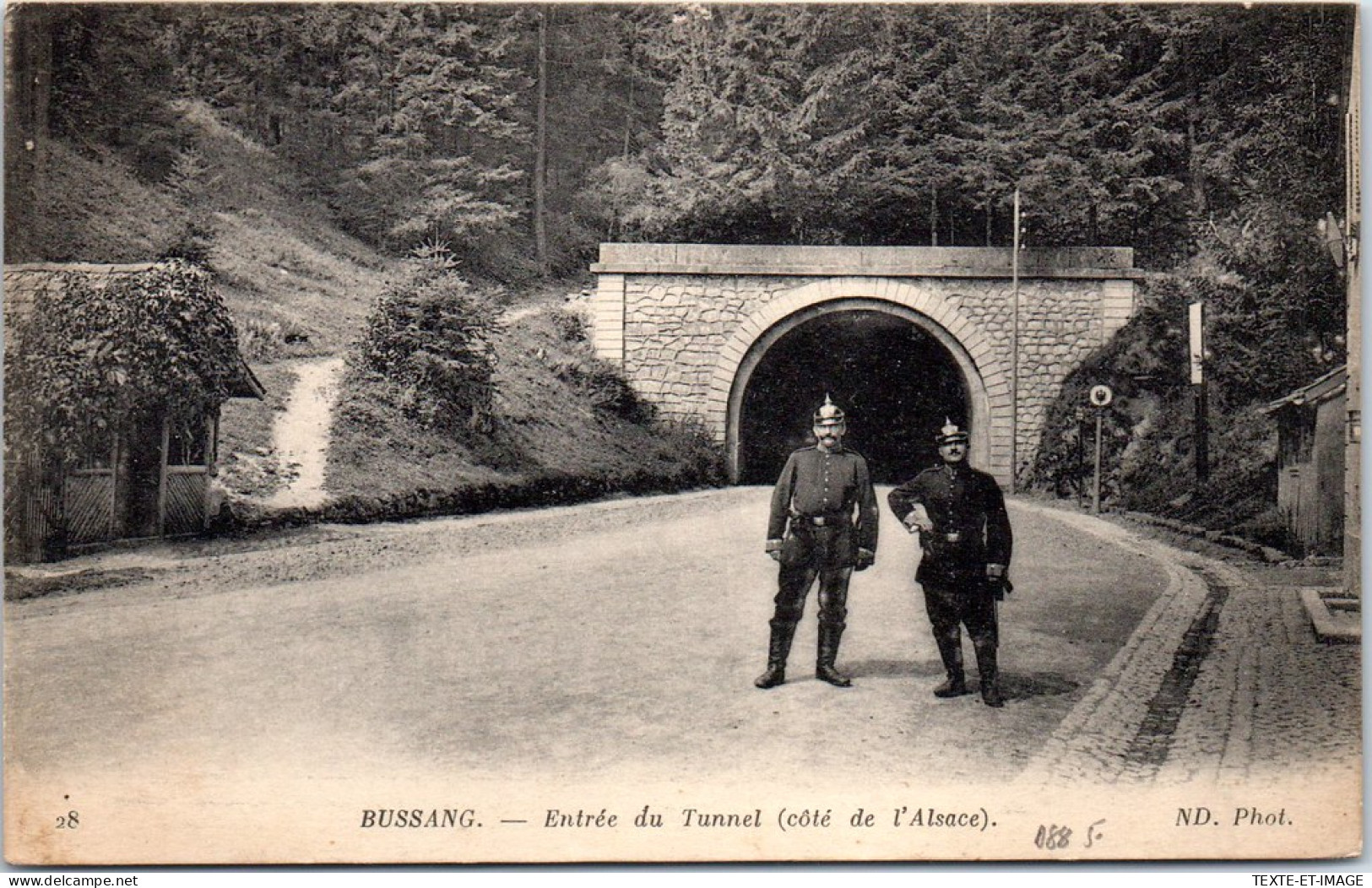 88 BUSSANG - Entree Du Tunnel Cote De L'alsace. - Bussang