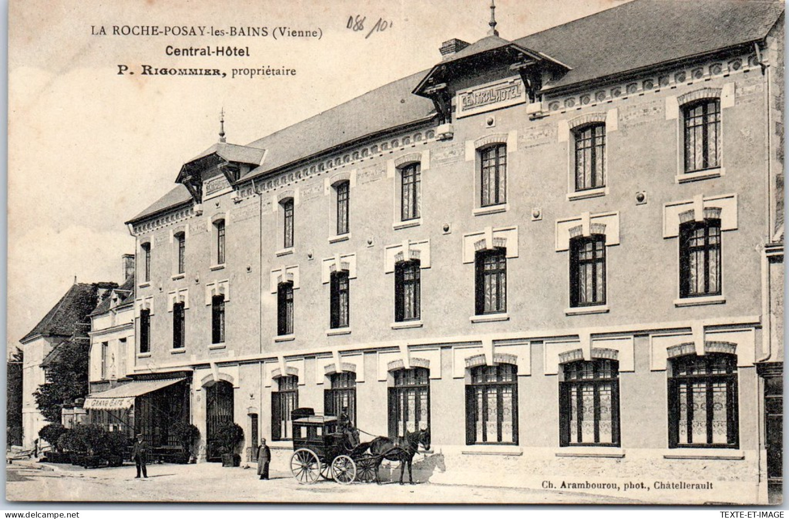 86 LA ROCHE POSAY - Le Central Hotel, RIGOMMIER Proprietaire - Sonstige & Ohne Zuordnung