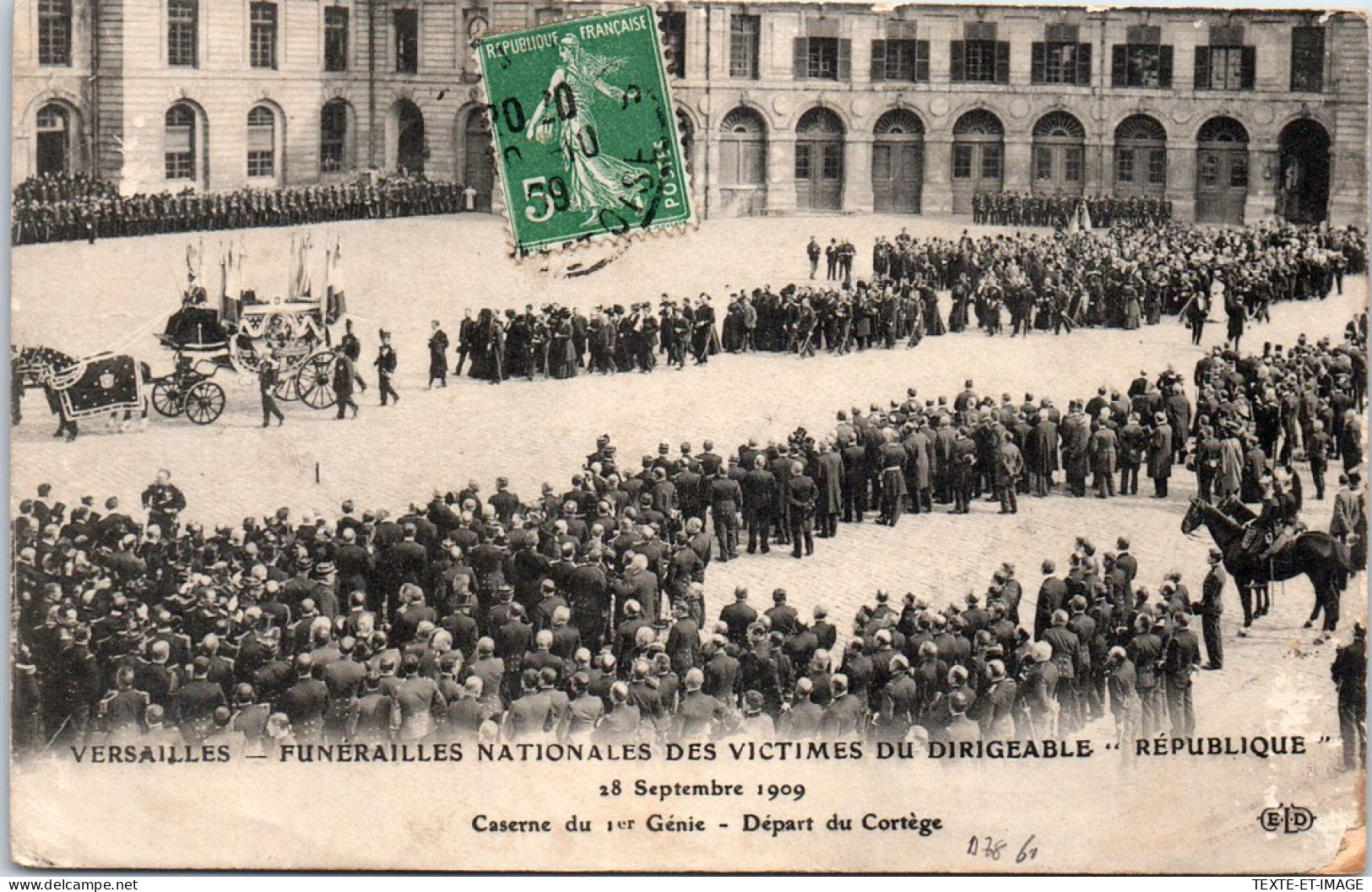 78 VERSAILLES - Funerailles Des Victimes Du Republique. 1909 - Versailles