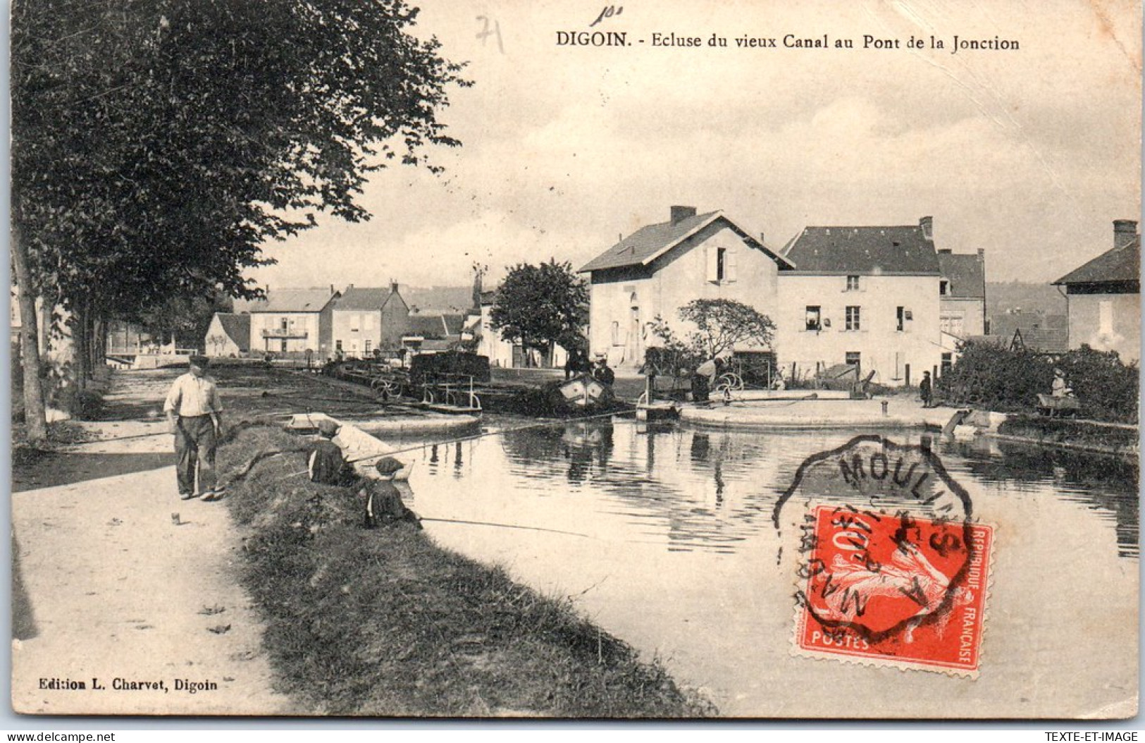 71 DIGOIN - Ecluse Du Vieux Canal Au Pont De Jonction  - Digoin