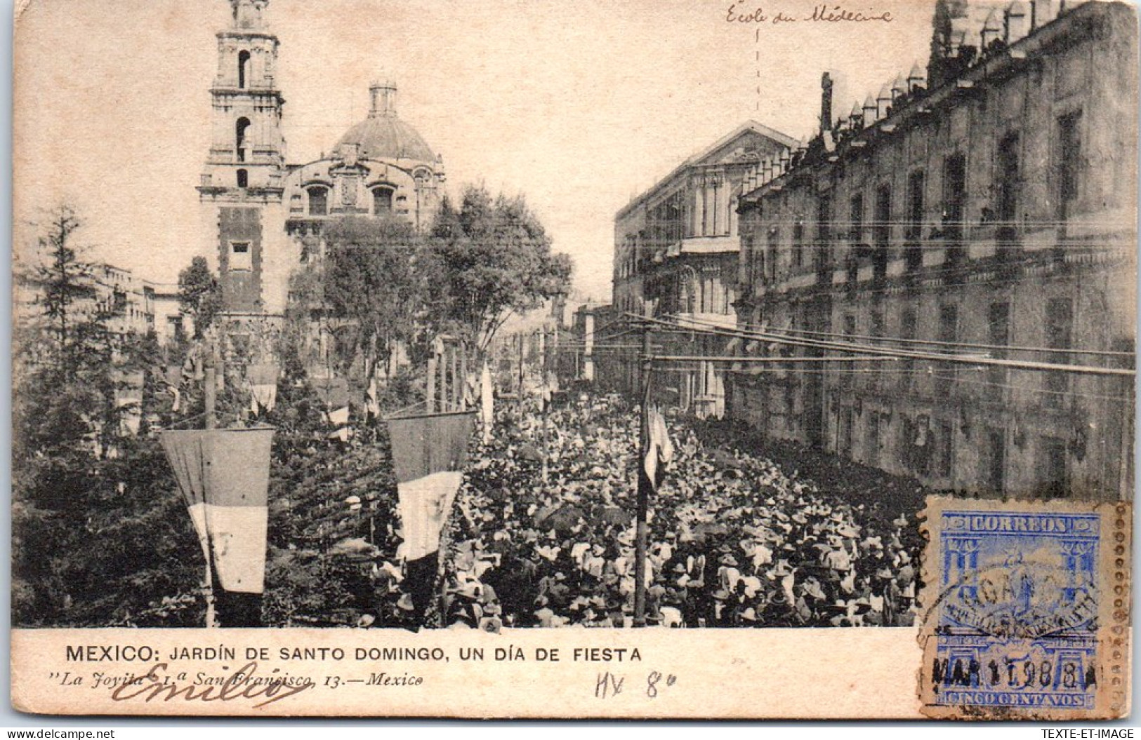 Mexique - MEXICO - Jardin De Santo Domingo Un Dia De Fiesta  - Mexico