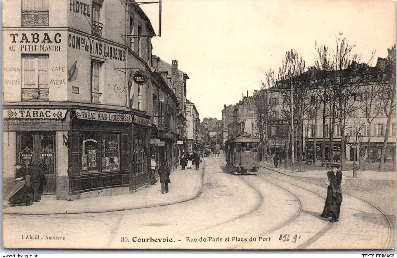 92 COURBEVOIE - Rue De Paris Et Place Du Port  - Courbevoie