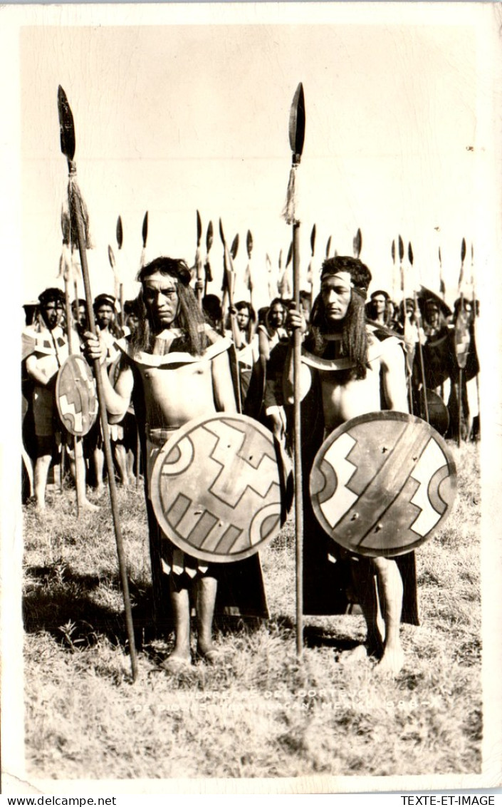 Mexique - CARTE PHOTO - Reconstitution Type De Guerrier Incas - Mexico