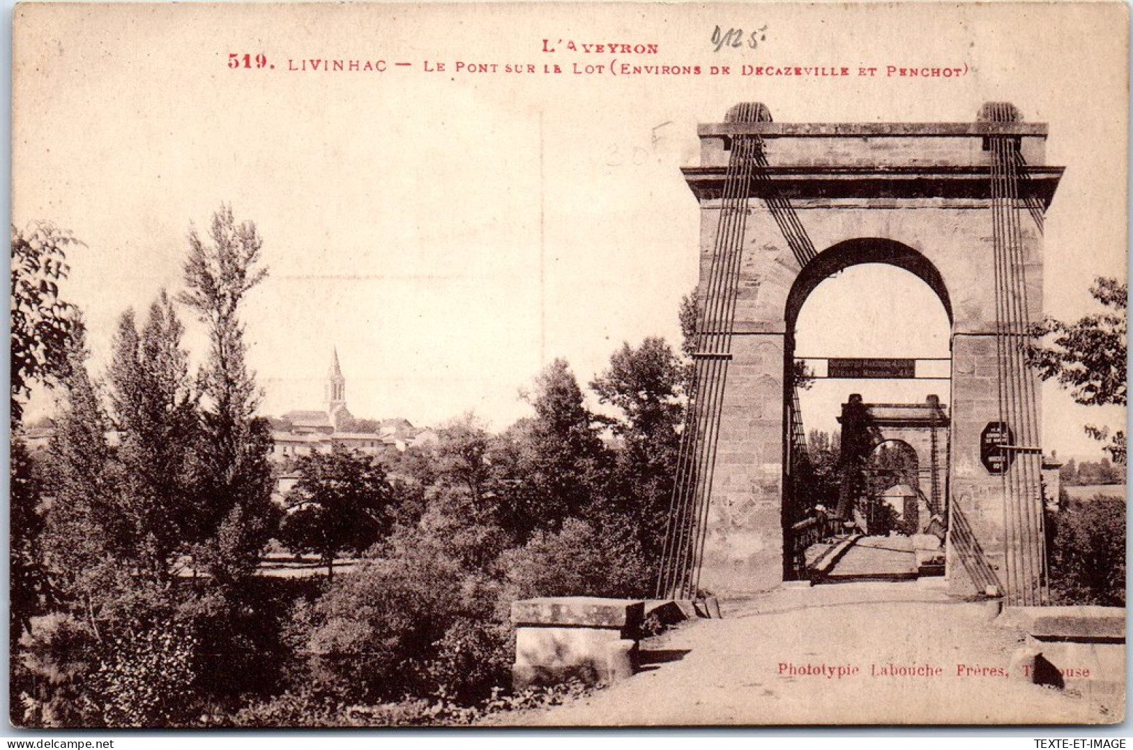 12 LIVINHAC - Le Pont Sur Le Lot. - Sonstige & Ohne Zuordnung