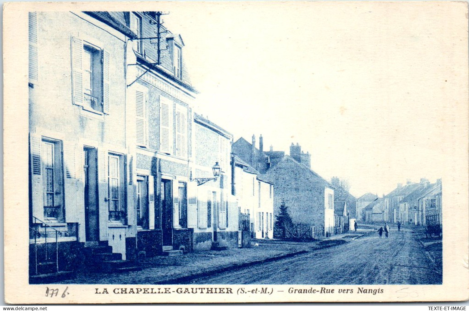 77 LA CHAPELLE GAUTHIER - La Grande Rue Vers Nangis - Other & Unclassified