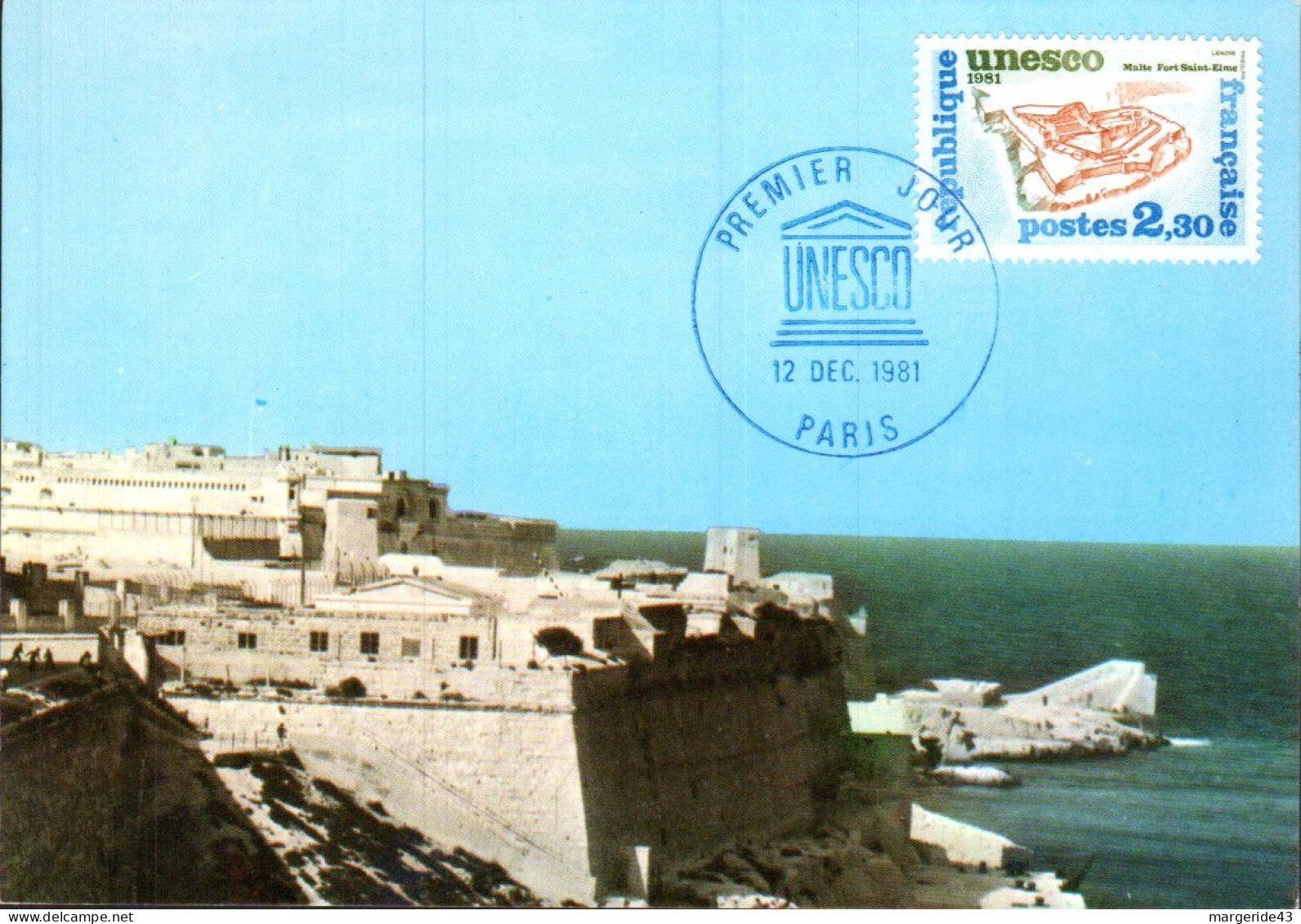 CARTE MAXIMUM 1981 UNESCO - 1980-1989