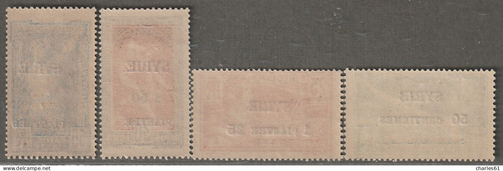 SYRIE - N°122/5 * (1924) Timbres Surchargés Des Jeux Olympiques - Neufs