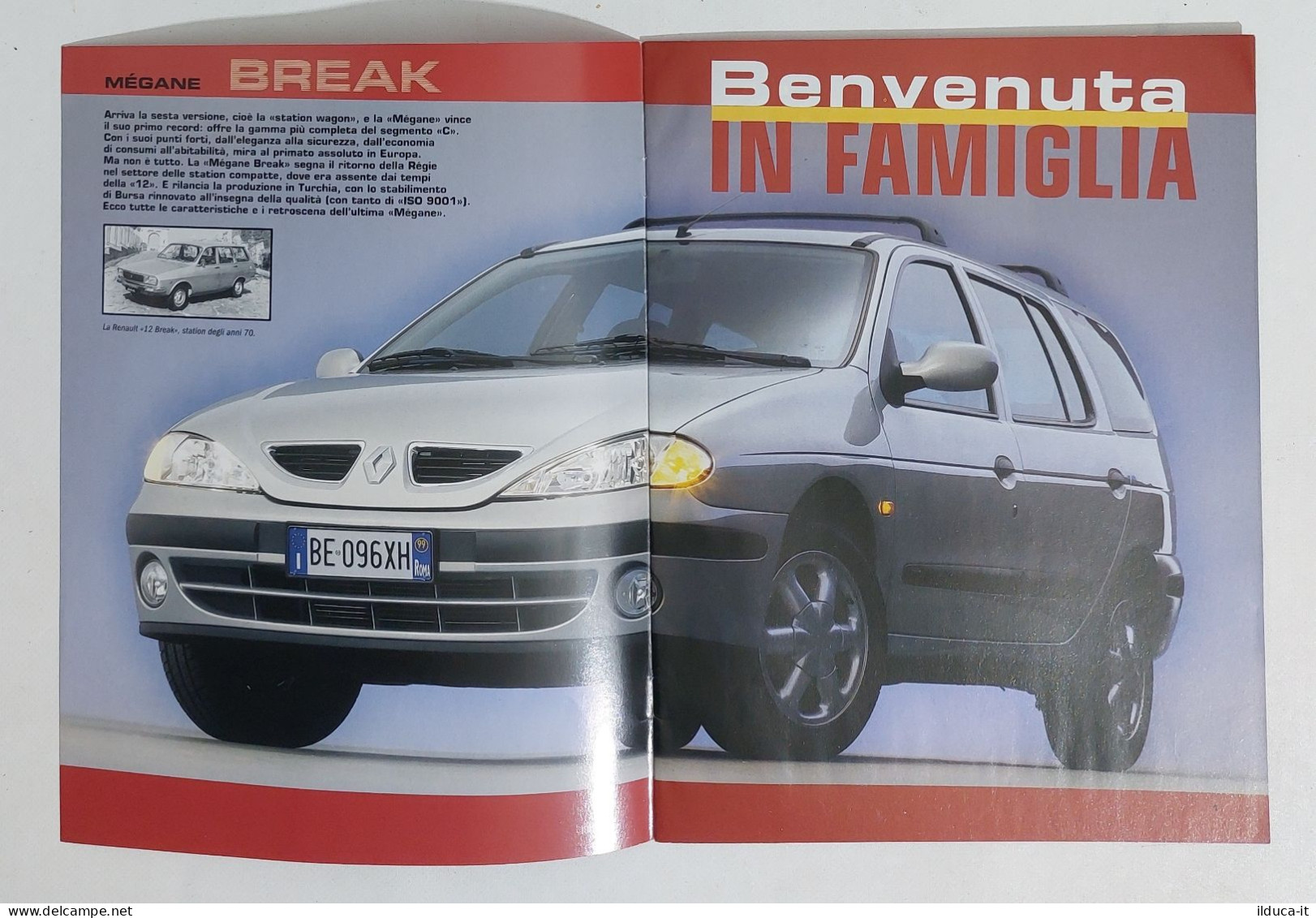69894 Depliant Auto Quattroruote - Renault Megane Break - 1999 - Coches