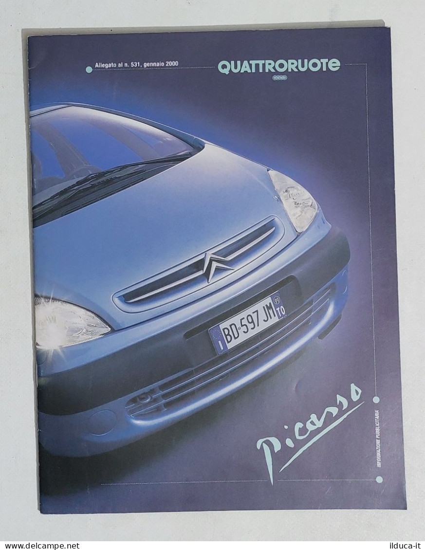 69895 Depliant Auto Quattroruote - Citroen Picasso - 2000 - Voitures