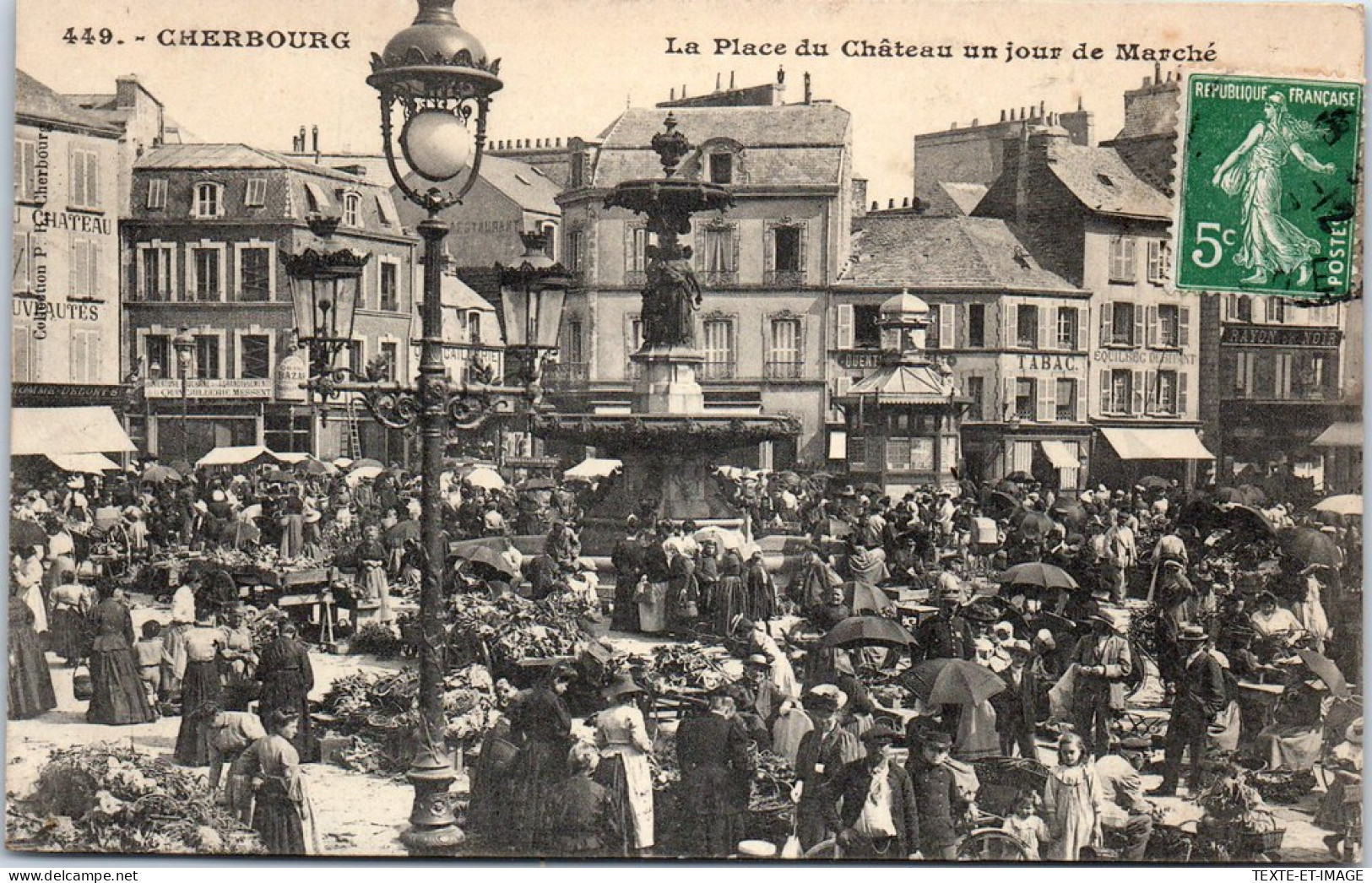 50 CHERBOURG - La Place Du CHATEAUun Jour De Marche  - Cherbourg