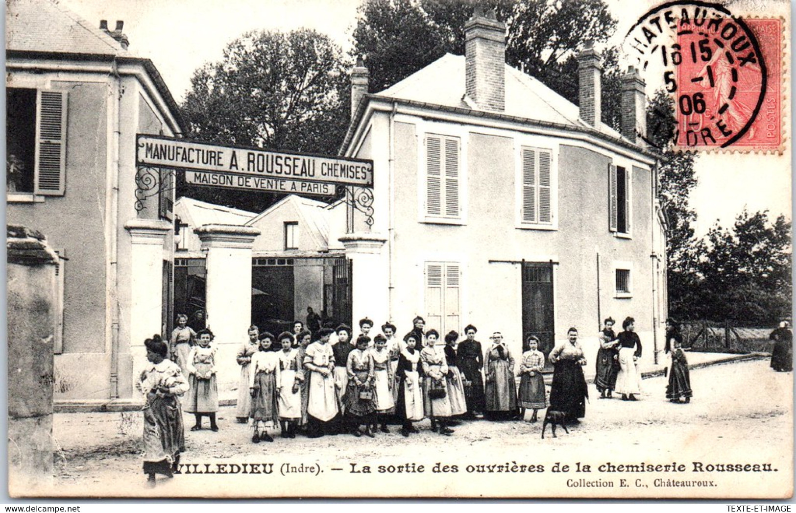 36 VILLEDIEU - La Sortie Des Ouvrieres Ets ROUSSEAU - Sonstige & Ohne Zuordnung