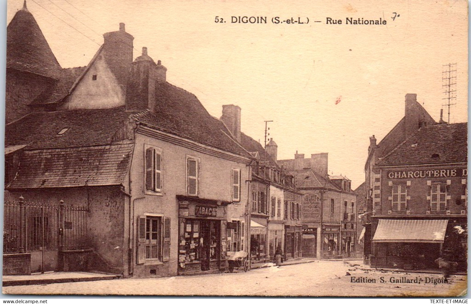 71 DIGOIN - Rue Nationale, Vue Partielle  - Digoin