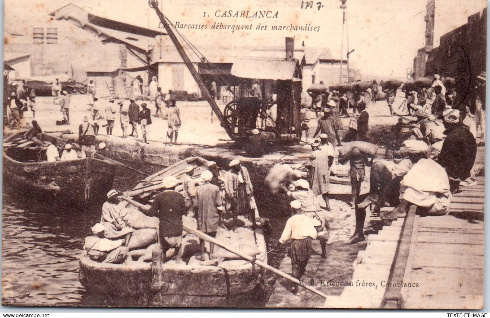 MAROC - CASABLANCA - Debarquement Des Barcasses  - Casablanca