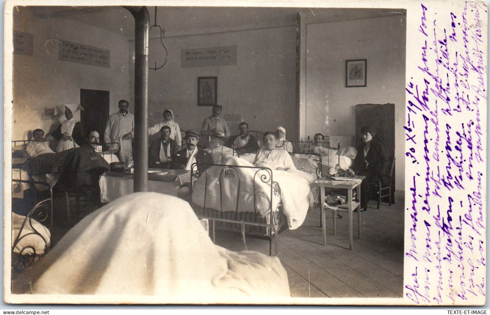 27 VERNEUIL - CARTE PHOTO - Chambre De L'hopital Temp  - Verneuil-sur-Avre