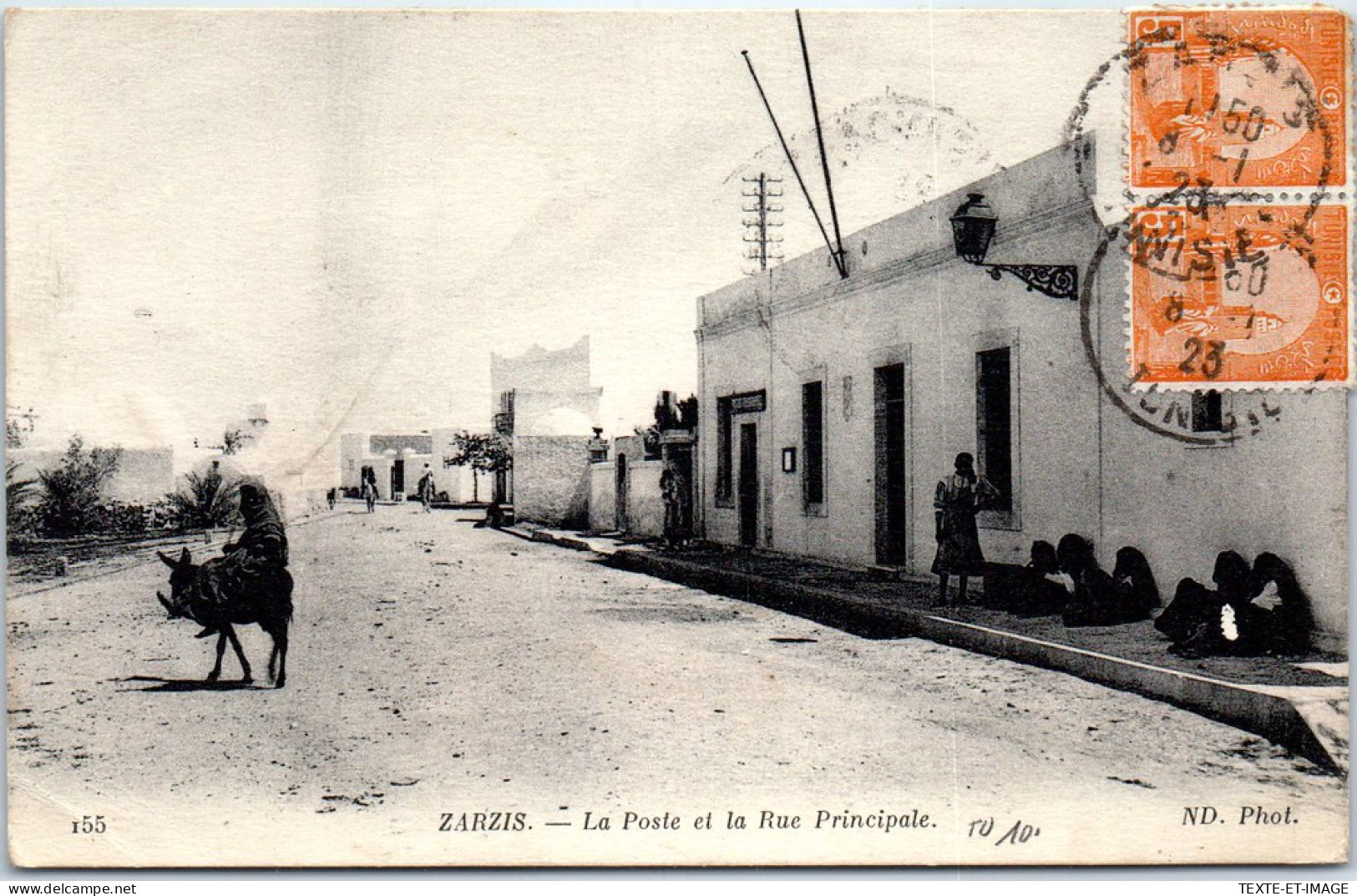 TUNISIE - ZARZIS - La Poste Et La Rue Principale  - Tunesien