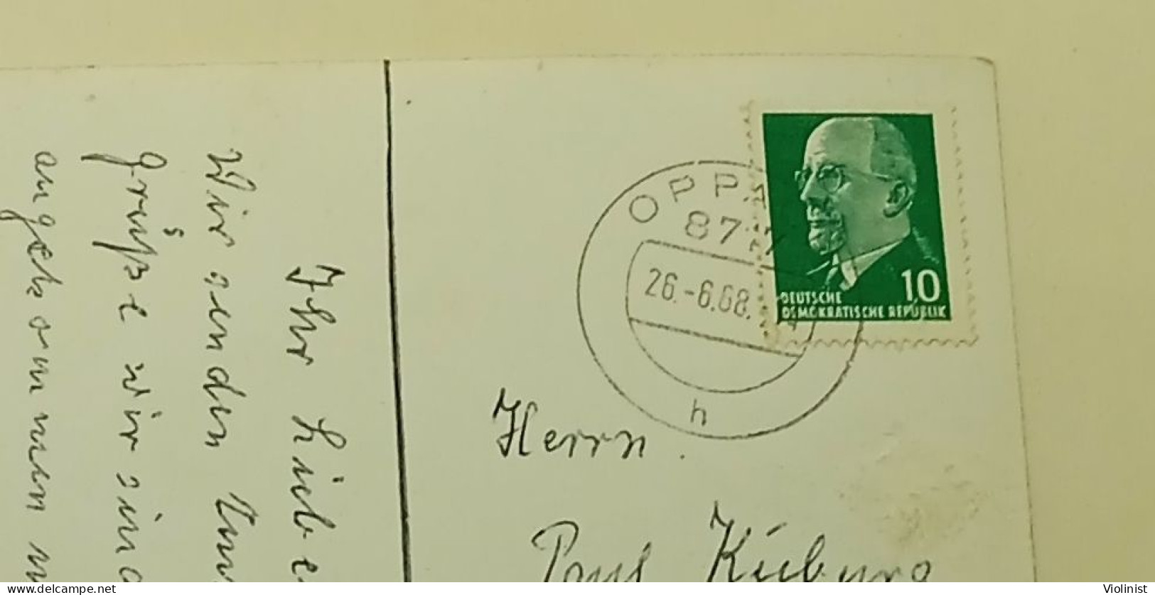 Germany-Girl And Woman In Front Of House-postmark OPPACH 1968. - Goerlitz