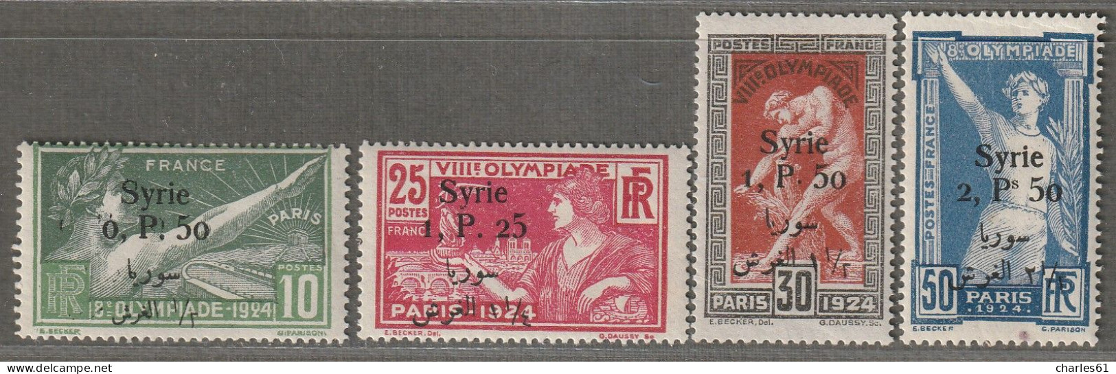 SYRIE - N°149/52 * (1924) Timbres Surchargés Des Jeux Olympiques - Ongebruikt