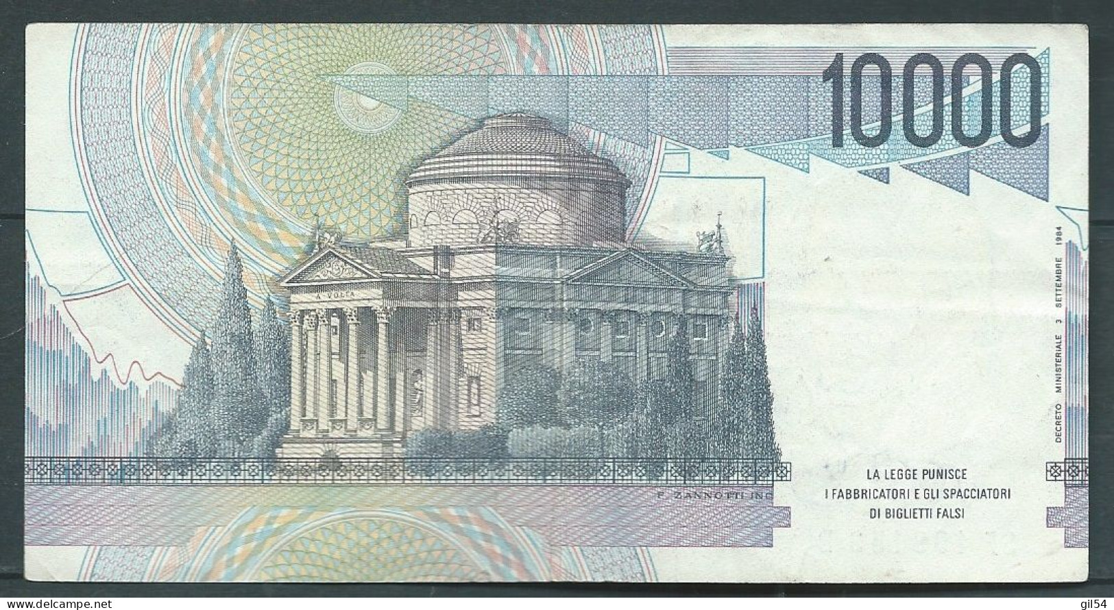 Italie Italia 10000 Lire 3 Settembre 1984  -  SF199153B  Laura 14112 - 10000 Lire