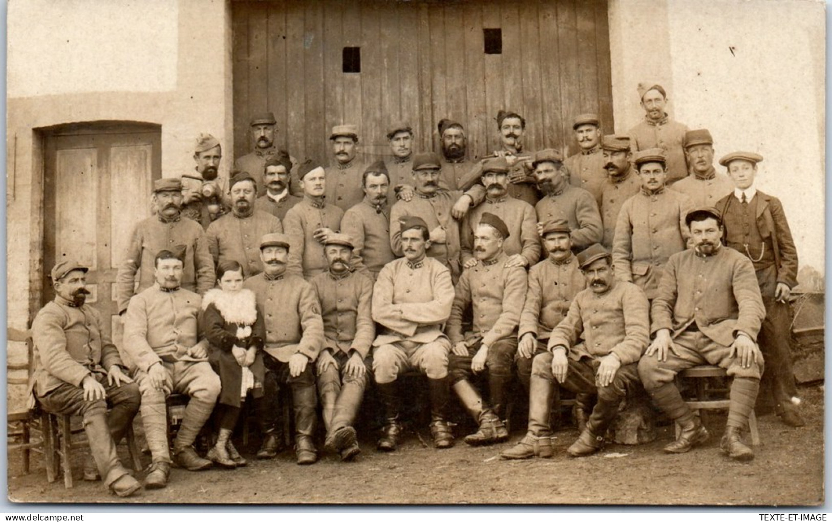 MILITARIA 14/18 - Carte Photo Soldats Du 44eme R.A - Guerra 1914-18