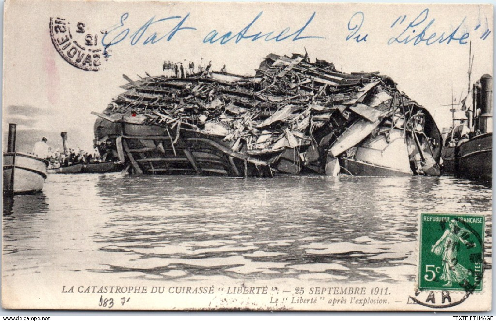83 TOULON - Catastrophe Du Liberte Le 25 Septembre 1911 - Toulon
