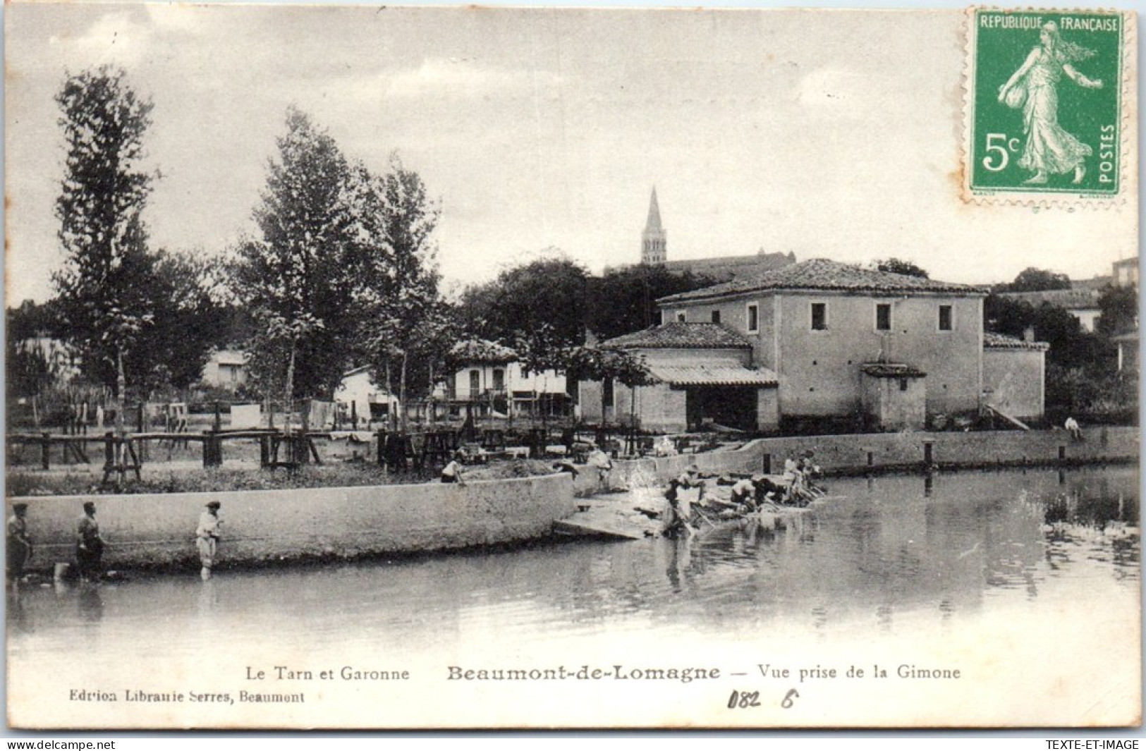 82 BEAUMONT DE LOMAGNE - Vue Prise De La Gimone  - Beaumont De Lomagne