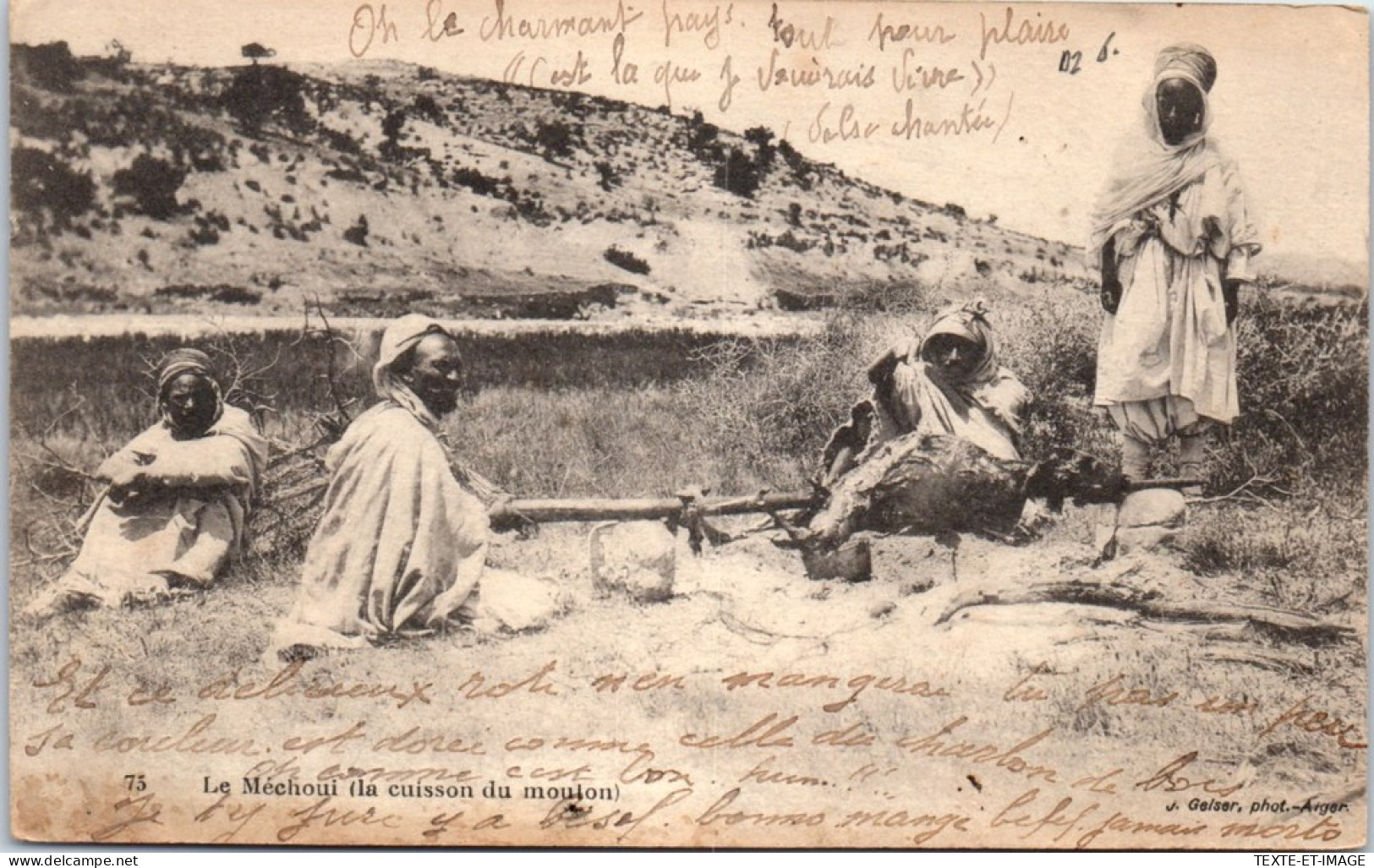 ALGERIE - Scene Et Type, Le Mechoui, Cuisson Du Mouton  - Szenen